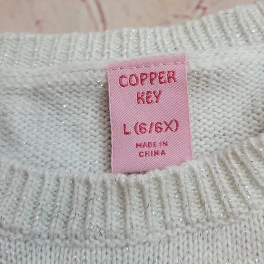 Copper Key Owl sweater 6/6x